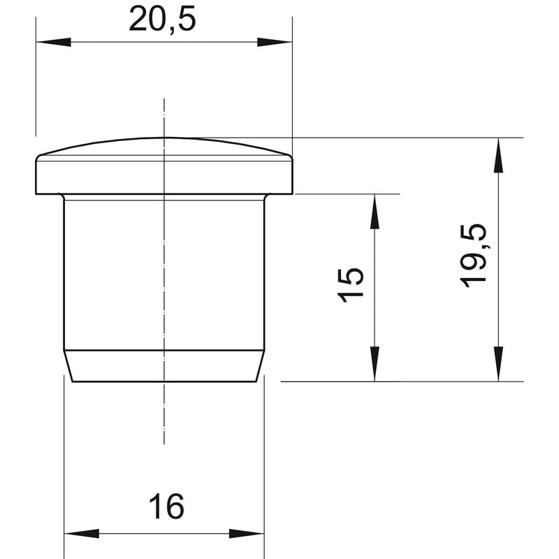 OBO Bettermann - Verschlussschraube Verschlussstopfen 107VS VM 16 PA