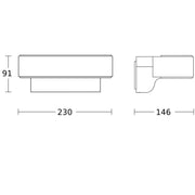 Steinel - Decken-/Wandleuchte Außenleuchte ohne Sensor L 810 C ANT 3000K 145 x 230 x 91 mm