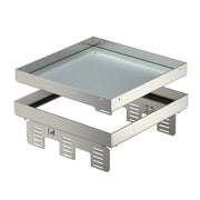 OBO Bettermann - Nivellierbare Kassette für Kanaleinbau, Doppel- und Hohlboden Kassette quadratisch RKN2 UZD3 9VS25 243x243mm blind