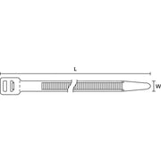 HellermannTyton - Kabelbinder T250I-PA66-NA (25) 730x12,5 natur − 25 Stück