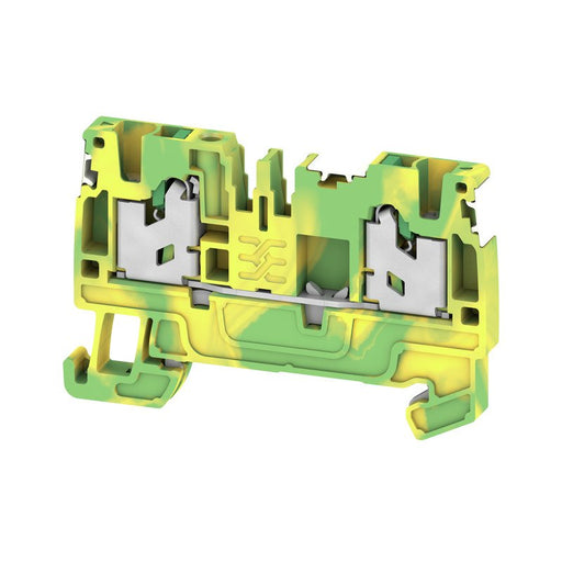 Weidmüller - Schutzleiter-Reihenklemme Klemme S2C 2.5 PE DL SNAP IN, 2.5 mm² − 50 Stück