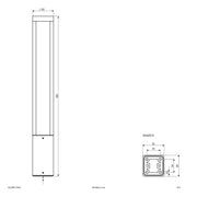 EVN Lichttechnik - Wegeleuchte LED-Wegeleuchte WLQ65071502H 3000K 650mm anth