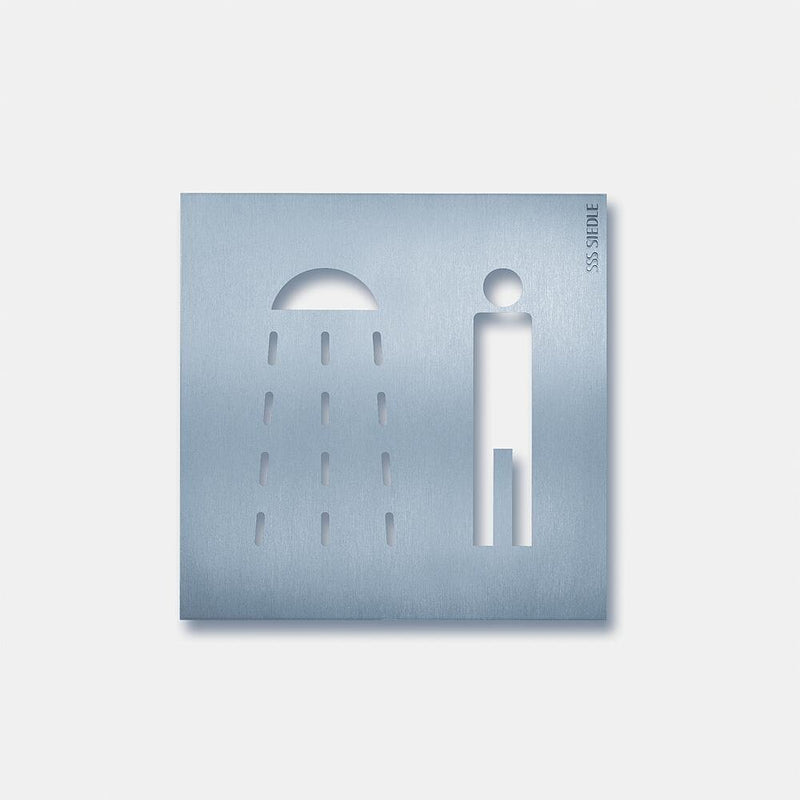 Siedle&Söhne - Kennzeichnungsmaterial Orientierungsschild OSP 0015 154x154mm Dusche Her