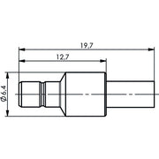 Telegärtner - Koax-Steckverbinder SMB-Kabelstecker cr/cr AU 100024854 RG174/U,188A/U,316/U − 5 Stück