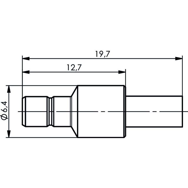 Telegärtner - Koax-Steckverbinder SMB-Kabelstecker cr/cr AU 100024854 RG174/U,188A/U,316/U − 5 Stück