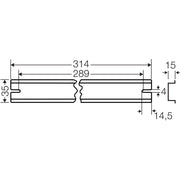Hensel - Tragschiene DK TS 50 XXmm für KF50