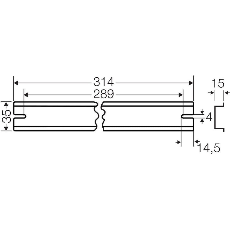Hensel - Tragschiene DK TS 50 XXmm für KF50