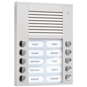 TCS Tür Control - Türstation für Türkommunikation Audioaußenstation 2-reihig PES10-EN/04 10 Tasten AP silber − 1 Stück