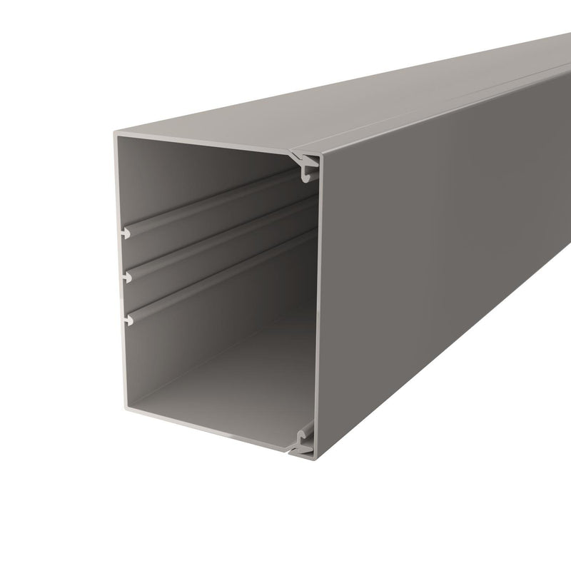 OBO Bettermann - Leitungsführungskanal Wand+Deckenkanal m.Obert. WDK100130GR 100x130mm,PVC − 2 Meter