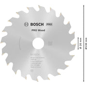 Bosch - Kreissägeblatt PRO Wood Kreissägeblatt, 2608640582 130 x 2,4 x 20 mm
