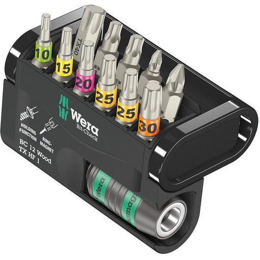 Wera - Bit-Set Bit-Check 12 Wood 05057435001 TX HF 1, 12-teilig