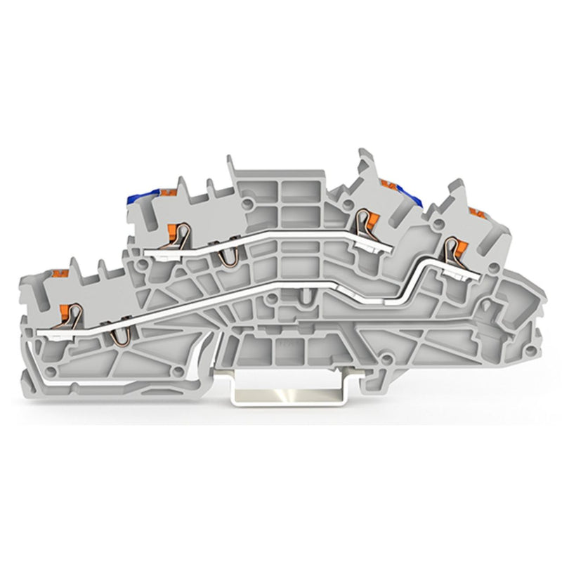 WAGO - Installations-Etagenklemme Installationsetagenklemme 2203-6649 2,5 mm² mit Drücker − 50 Stück
