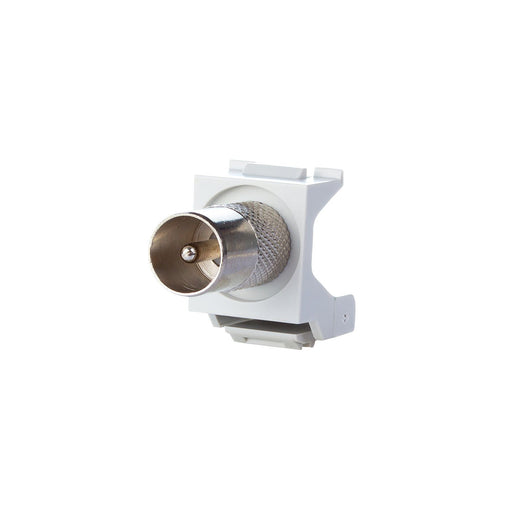 Metz Connect - Koax-Kupplung KOAX modul IEC-Stecker 130898-0303KI F -Buchse, Keystone − 10 Stück