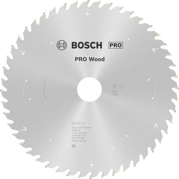 Bosch - Kreissägeblatt PRO Wood cordless 2608837726 Kreissägeblatt 216 x