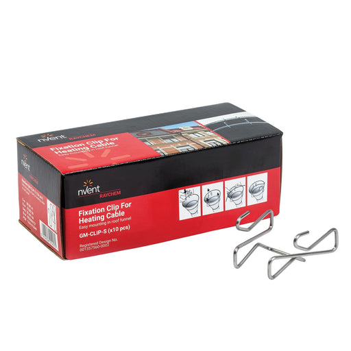 Chemelex - Zubehör/Ersatzteile für Heizbänder Befestigungs-Clip GM-CLIP-S fDacheinlauftrichter − 2 Packung