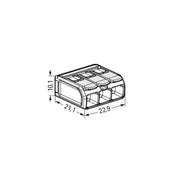 WAGO GmbH & Co. KG - Steckklemme COMPACT-Verbindungsklemme 221-683 Ex e,transparent − 30 Stück