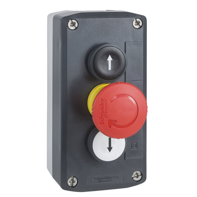 Schneider Electric - Befehls- und Meldegeräte-Kombination im Gehäuse Aufbaugehäuse XALD328 3 Drucktaster,1Ö,2S