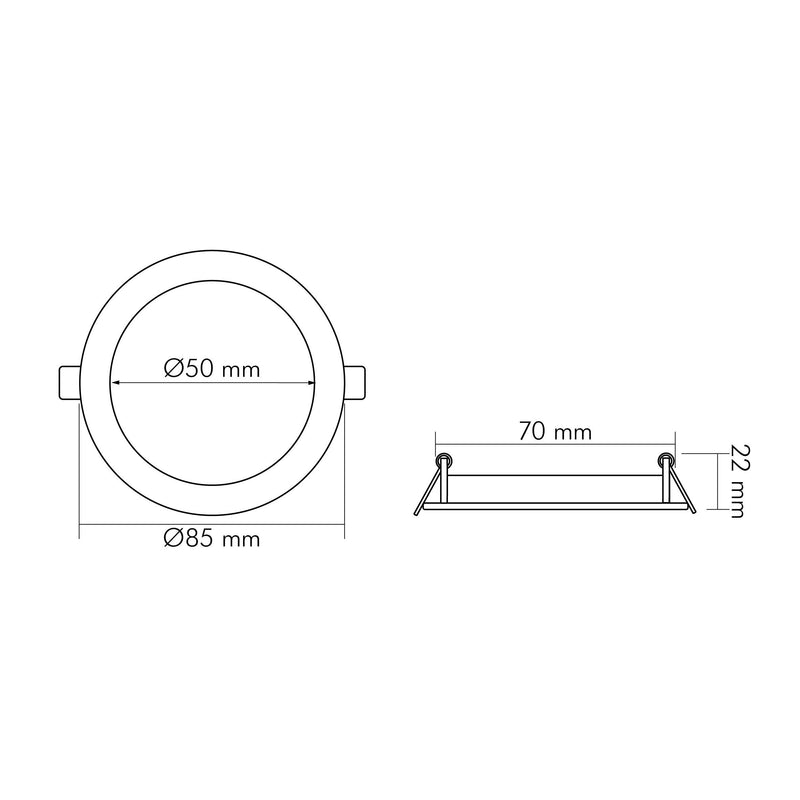 Nobile - Decken-/Wandleuchte LED-Panel Flat IP44 1576035012 830, 350mA, ws