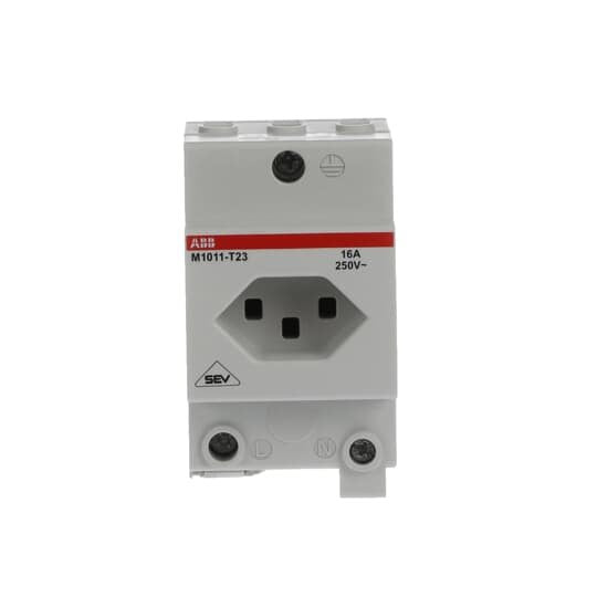 ABB Stotz S&J - Steckdose Reiheneinbau Modulare Steckdose M1011-T23 Schweizer Standard