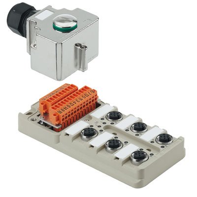 Weidmüller - Passiver Sensor-/Aktor-Verteiler (ohne Leitung) Sensor-/Aktor-Verteiler SAI-6-MH-4P M12 Komplett-Modul