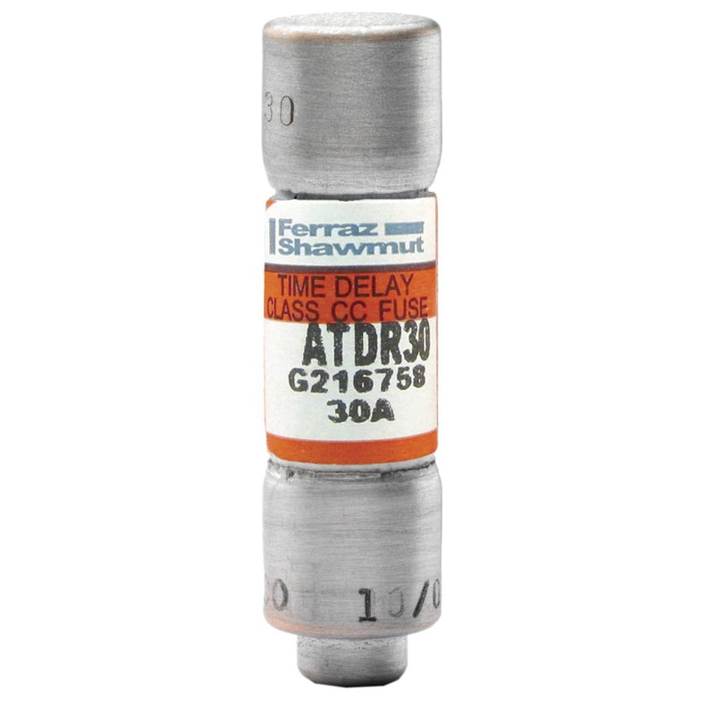 Mersen - Zylindrische Sicherung Sicherungseinsatz Class CC ATDR30 T 10x38 30A − 10 Stück
