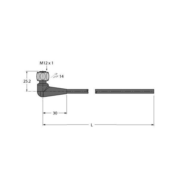 Turck - Konfektioniertes Sensor-Aktor-Kabel Anschlussleitung WKH4.5-5/TFE PVC − 1 Stück