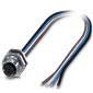 Phoenix Contact - Rundsteckverbinder, feldkonfektionierbar (Industriesteckverbinder) Einbausteckverbinder SACC-DSI-M12#1411587 − 1 Stück