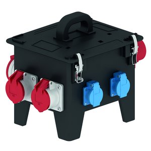 Bals Elektrotech - CEE-Steckdosen-Kombination (IEC 60309) Vollgummiverteiler 522144 tragbar