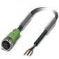 Phoenix Contact - Konfektioniertes Sensor-Aktor-Kabel Sensor-/Aktor-Kabel SAC-3P-5,0 #1505067 3-pol.RAL7001 5m