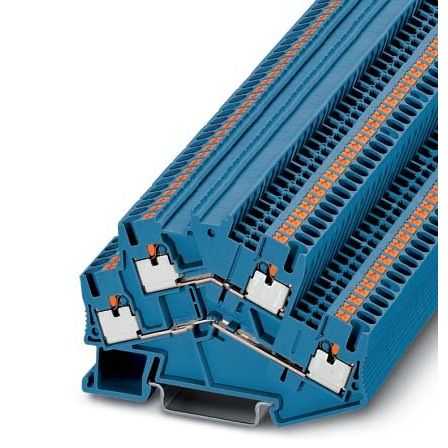 Phoenix Contact - Durchgangs-Reihenklemme Durchgangsreihenklemme PTTBS 2,5 BU 0,14-4qmm, 5,2mm, bl − 50 Stück