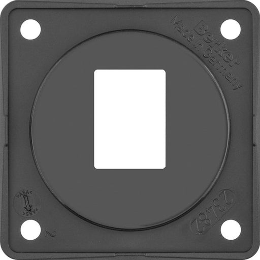 Berker - Einsatz/Abdeckung für Kommunikationstechnik Tragplatte sw 9455705 f.AMP Mod.Jacks