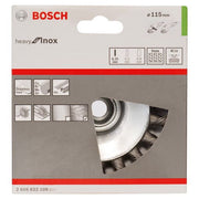 Bosch - Rotierende Drahtbürste PRO Stainless Steel heavy 2608622109 Kegelbürste 115 x