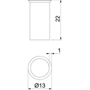OBO Bettermann - Aderendhülse AEH S 9-AL für Aluminiumseile − 10 Stück