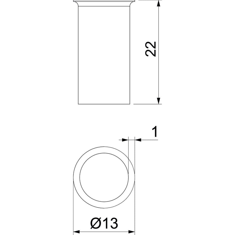 OBO Bettermann - Aderendhülse AEH S 9-AL für Aluminiumseile − 10 Stück