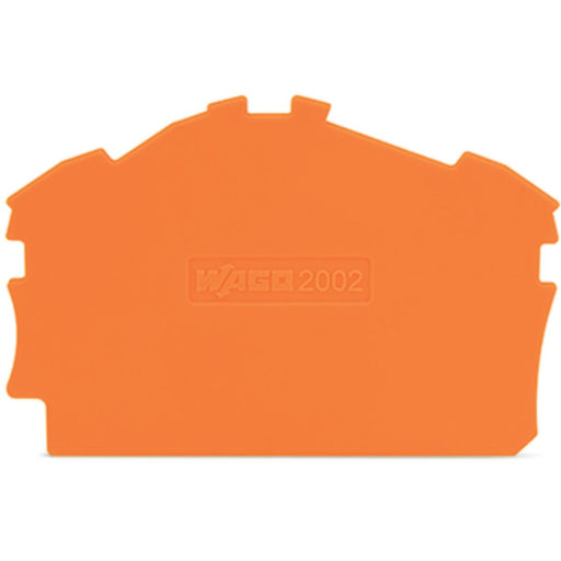 WAGO - Abschluss- und Zwischenplatte für Reihenklemme Abschluss-/Zwischenplatte 2002-6392 orange − 25 Stück