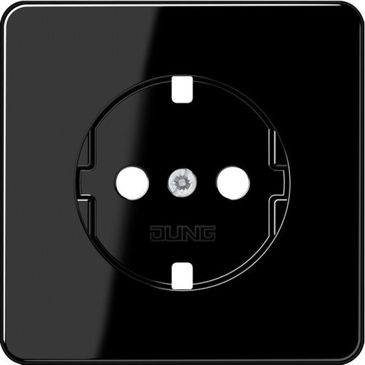 Jung - Abdeckung/Bedienelement für Installationsschalterprogramme Platte CD 1520 PL SW f.SCHUKO Steckdose