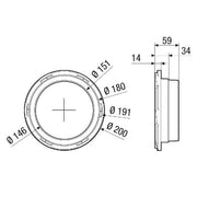 Maico - Zubehör/Ersatzteile für Ventilatoren Anschluss-Übergang MA-AÜ160 DN160