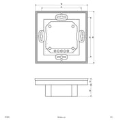 EVN Lichttechnik - Funksender Funk-Wandpanel EFDWP4 4-Kanal 868MHz