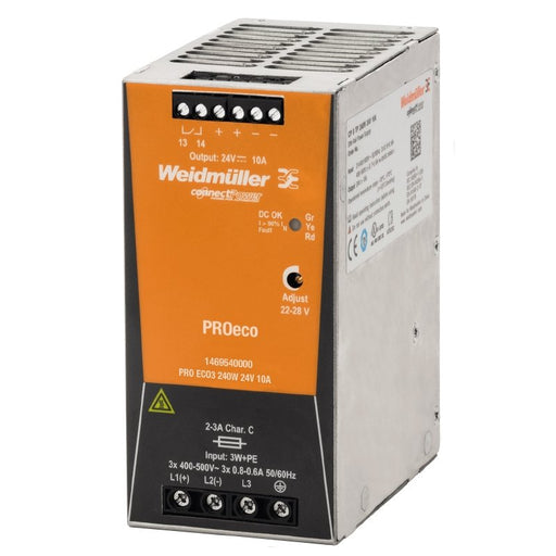 Weidmüller - Gleichstromversorgung Schaltnetzgerät PROECO3 240W 24V 10A − 1 Stück