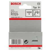 Bosch - Heftklammer Flachdrahtklammer Typ 51, 2609200201 10 x 1 x 8 mm