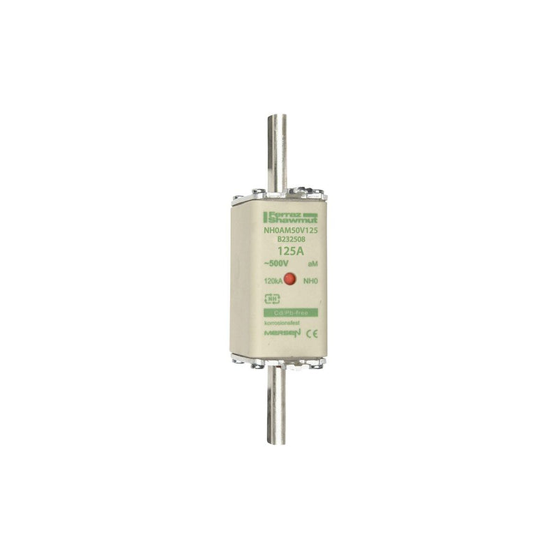 Mersen - Messersicherung Sicherungseinsatz NH aM NH0AM50V125 Gr.0 125A sfü KM − 3 Stück