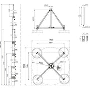 DEHN - Fangeinrichtung für Blitzschutz Fangstange FS T D50 7 #105714 L8,0m