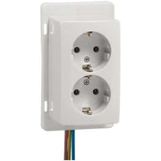 Peha - Schalter-/Steckdosenkombination Steckdose SCHUKO 2fach H 6602/HAF-N weiß