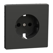 Merten - Abdeckung/Bedienelement für Installationsschalterprogramme Zentralplatte anth MEG2330-6034 f.SCHUKO-Steckdose