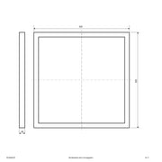 EVN Lichttechnik - Decken-/Wandleuchte LED-Deckenanbaupanel EPSU820125