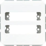 Jung - Einsatz/Abdeckung für Kommunikationstechnik Abdeckung aws CD 594-2 WW für Trapezsteckverb