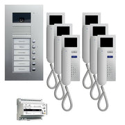TCS Tür Control - Türsprech-Set Videosprechanlgenset color PVU1660-0010 6 Tasten Freisprech