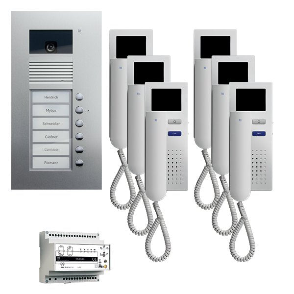 TCS Tür Control - Türsprech-Set Videosprechanlgenset color PVU1660-0010 6 Tasten Freisprech