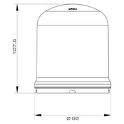 Grothe - Optisches/Akustisches Signalgerät Modul Warnleuchte LED MWL 8941 orange