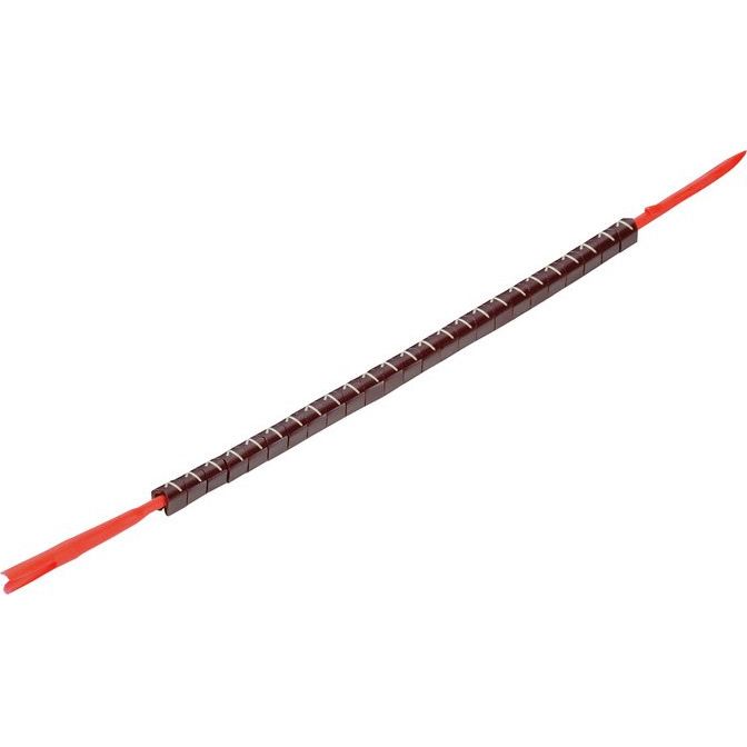 Weidmüller - Kabelmarkierungssystem Leitermarkierer CLI R 02-3 BR/WS 1 m.Montagedorn − 10 Stück
